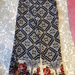 Flowy floral pants